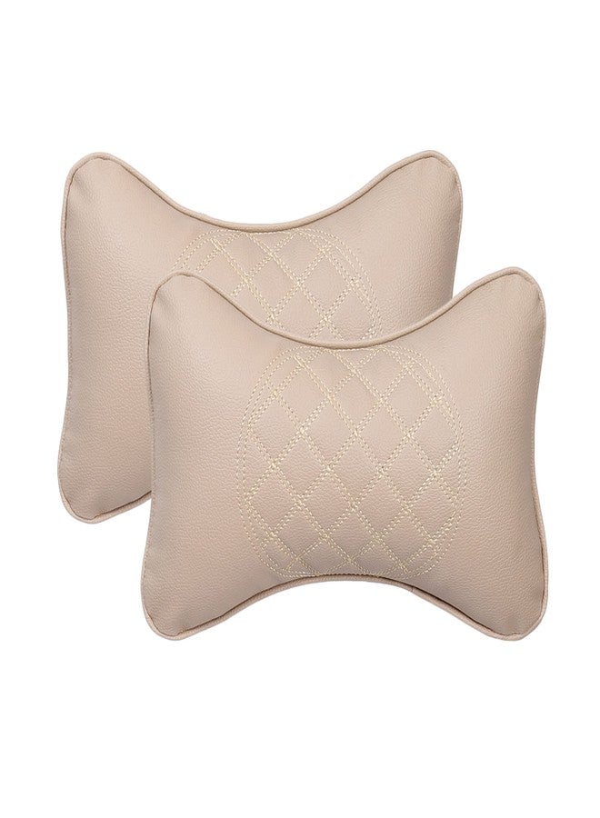 SEVAM Car Neck Rest Pillow, Cushion Neck Support (Beige) - Image 1